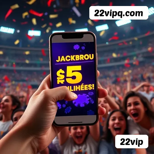 Aplicativo móvel 22vip para iOS e Android